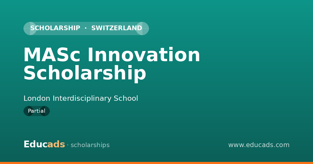 MASc Innovation Scholarship scholarship
