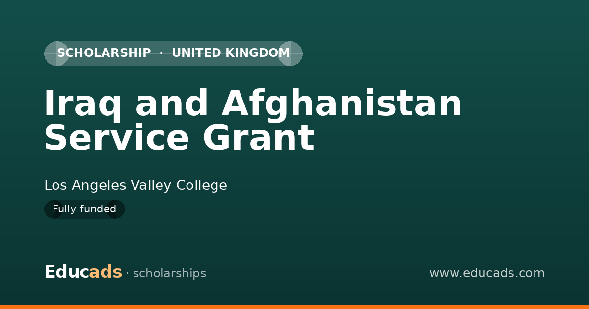 Iraq and Afghanistan Service Grant scholarship