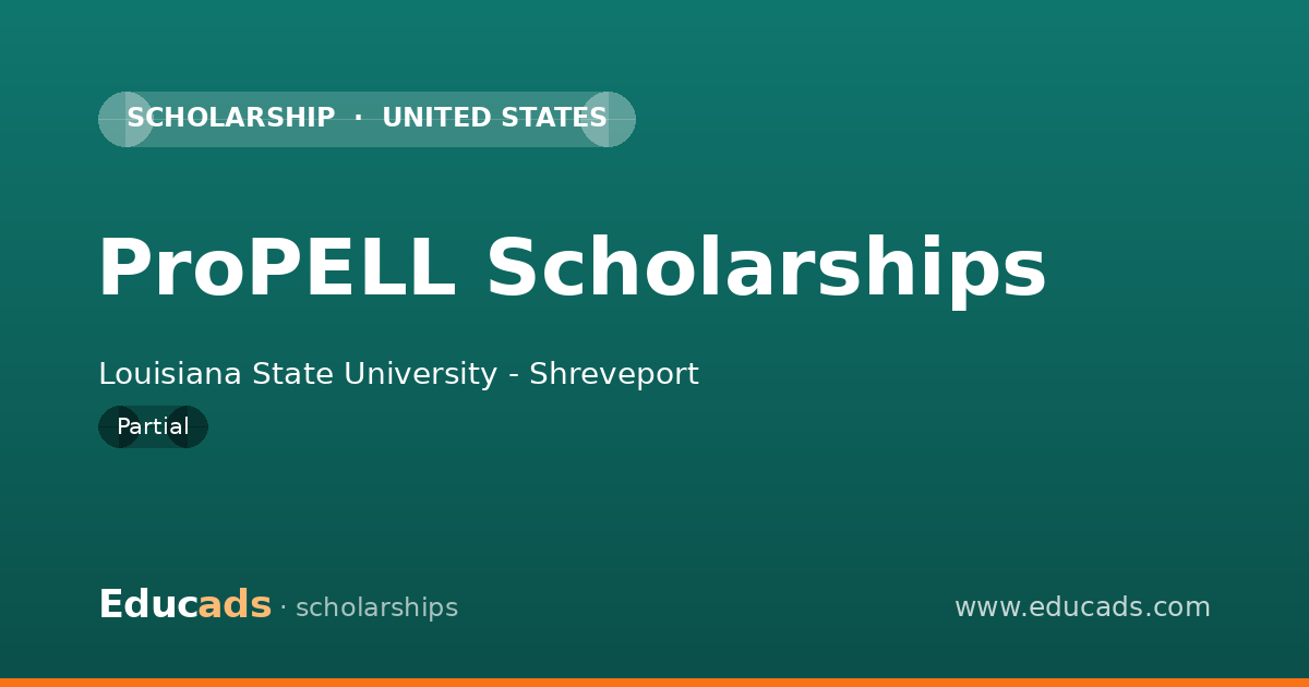 ProPELL Scholarships scholarship