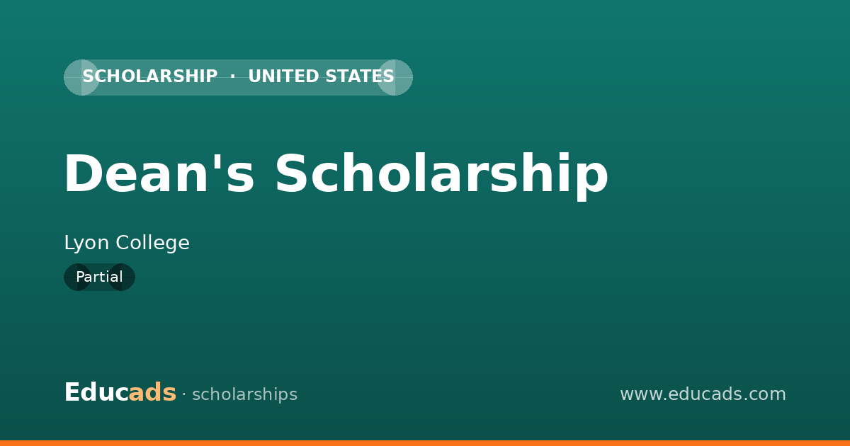 Dean's Scholarship scholarship