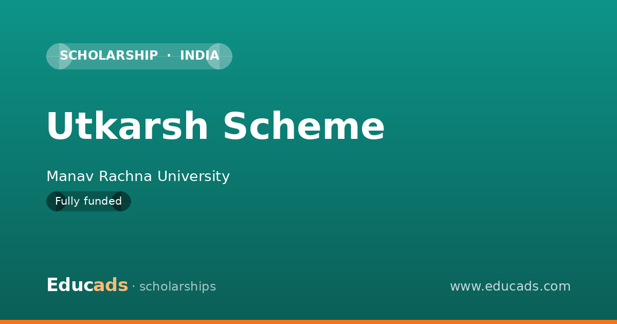 Utkarsh Scheme scholarship