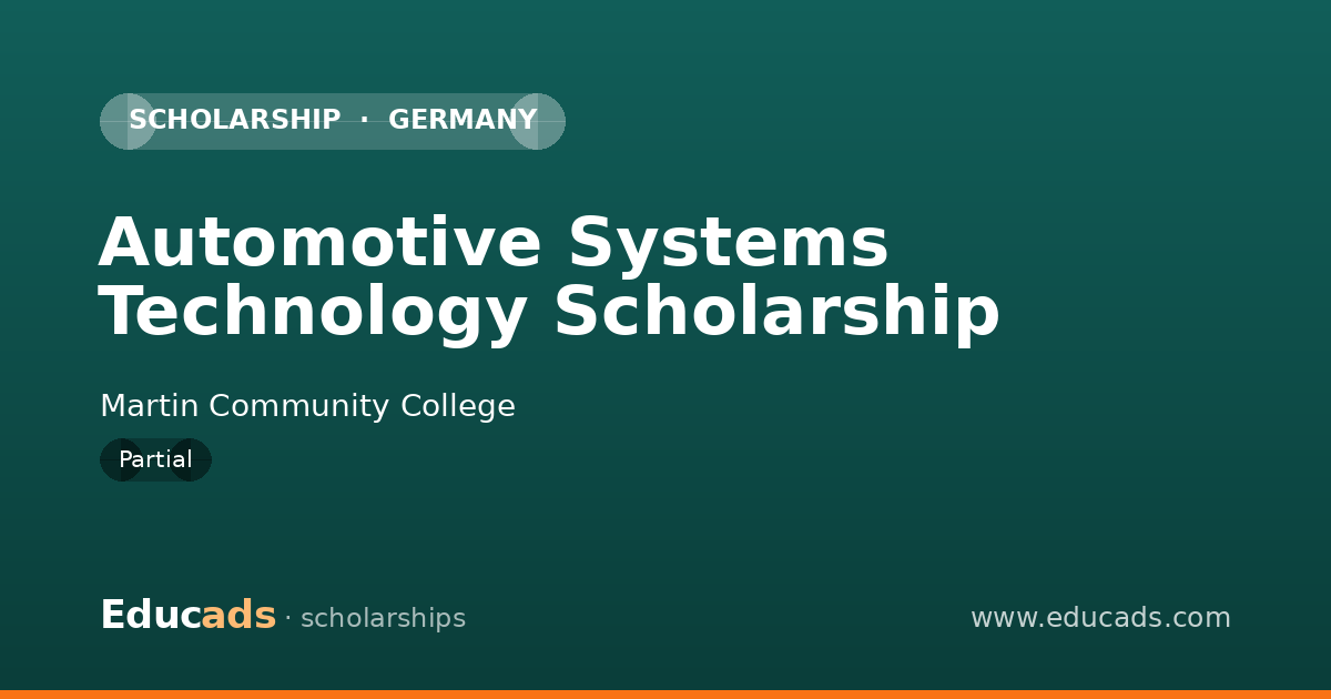 Automotive Systems Technology Scholarship scholarship