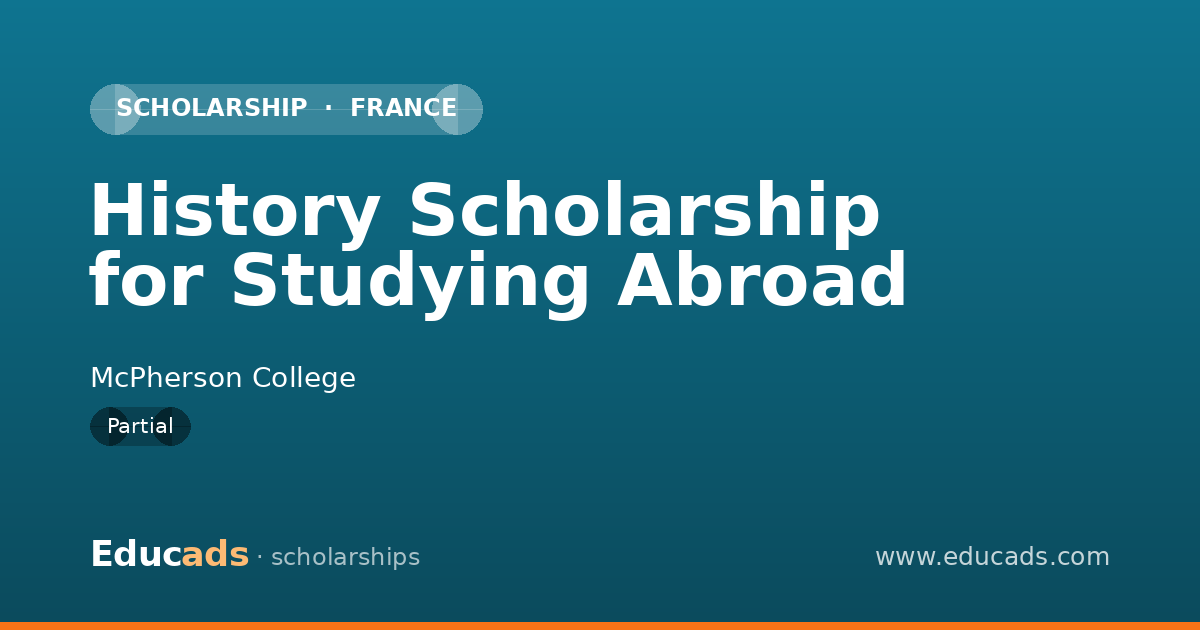 History Scholarship for Studying Abroad scholarship