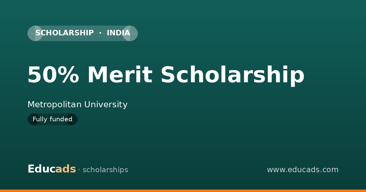 50% Merit Scholarship scholarship