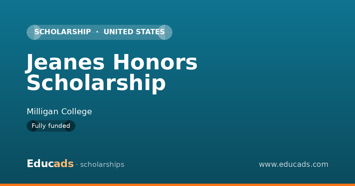 Jeanes Honors Scholarship scholarship