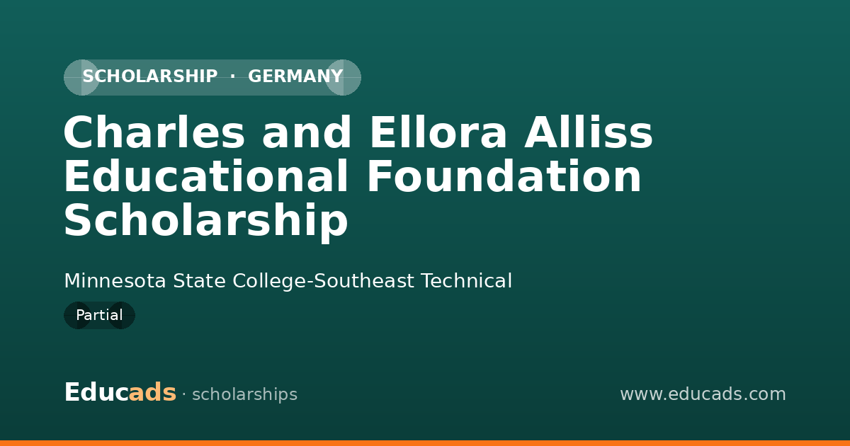 Charles and Ellora Alliss Educational Foundation Scholarship scholarship