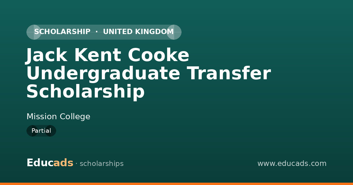 Jack Kent Cooke Undergraduate Transfer Scholarship scholarship