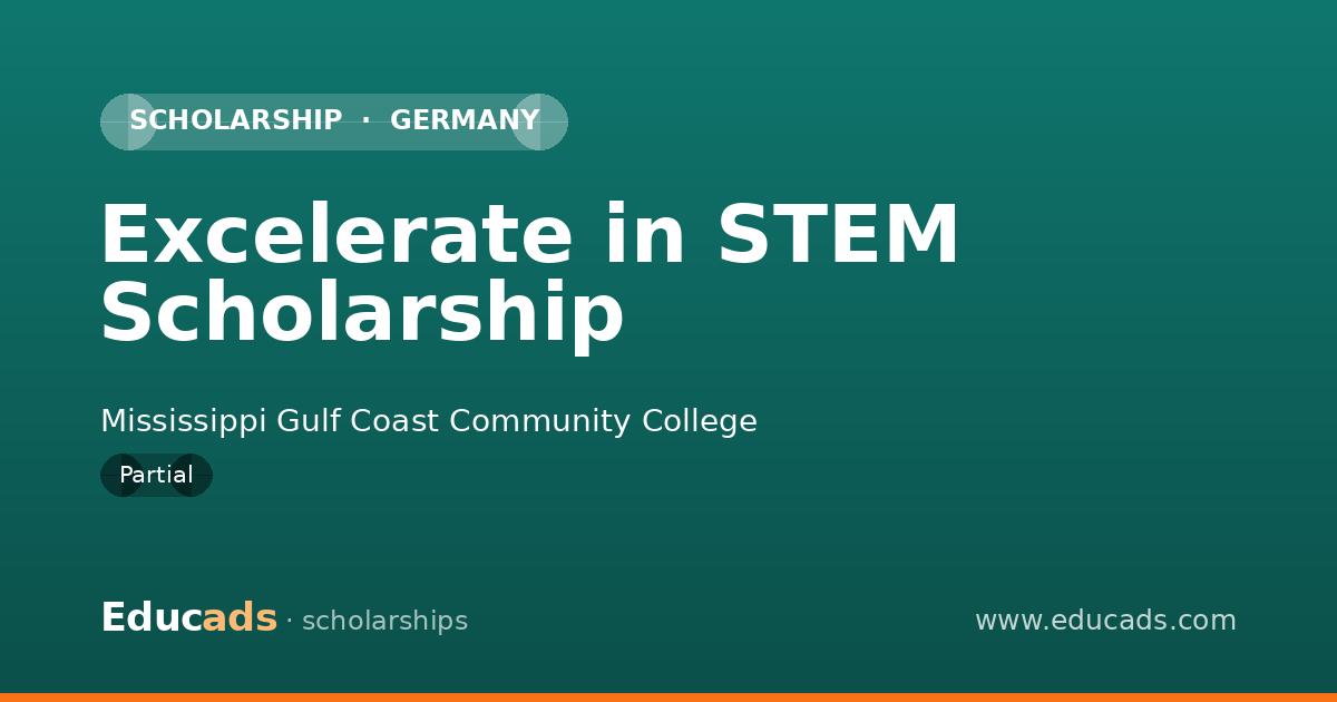 Excelerate in STEM Scholarship scholarship