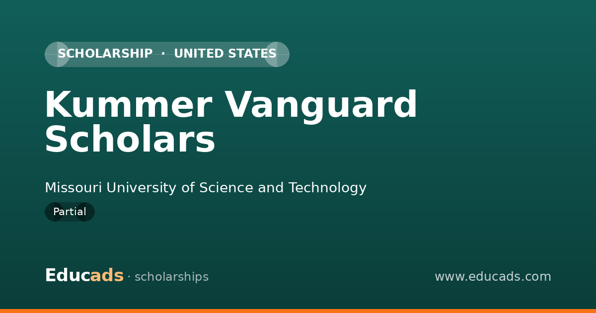 Kummer Vanguard Scholars scholarship