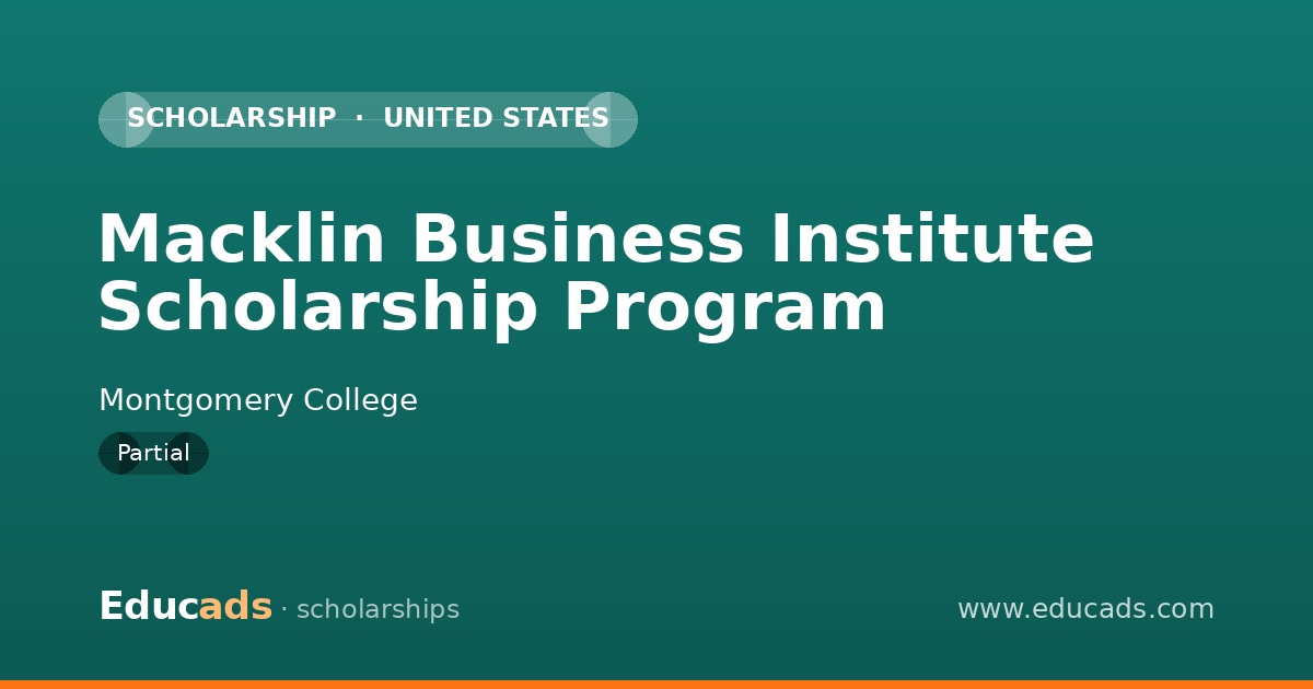 Macklin Business Institute Scholarship Program scholarship
