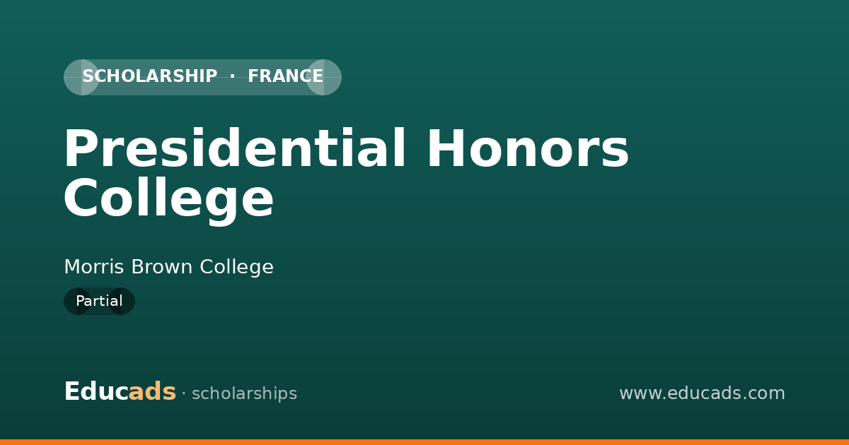 Presidential Honors College scholarship