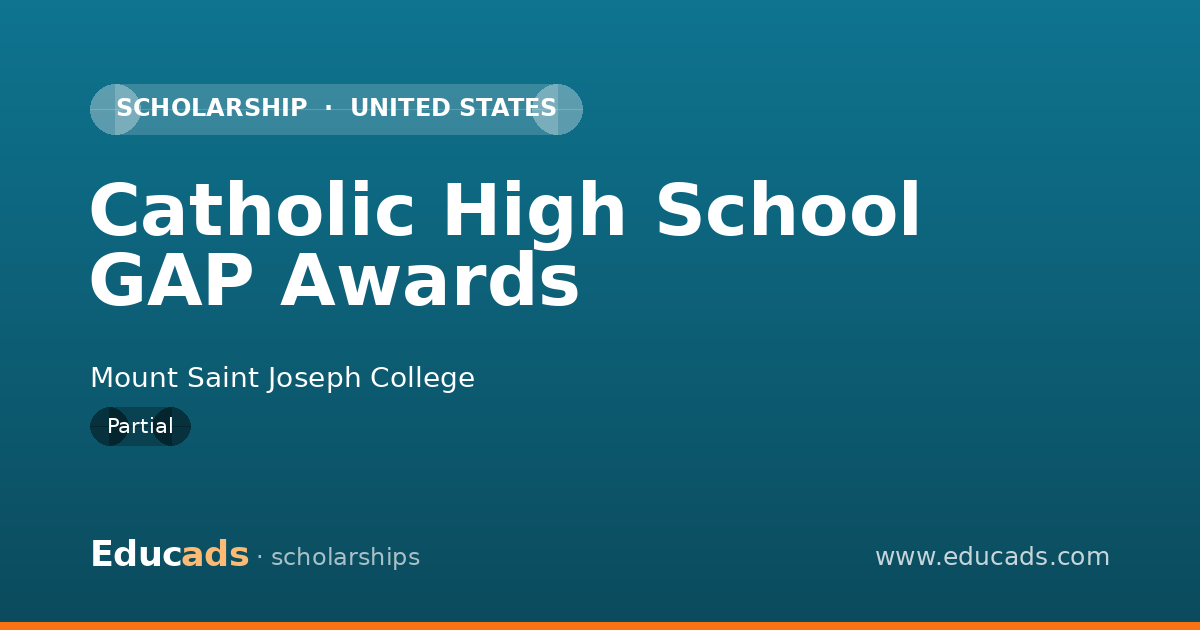 Catholic High School GAP Awards scholarship