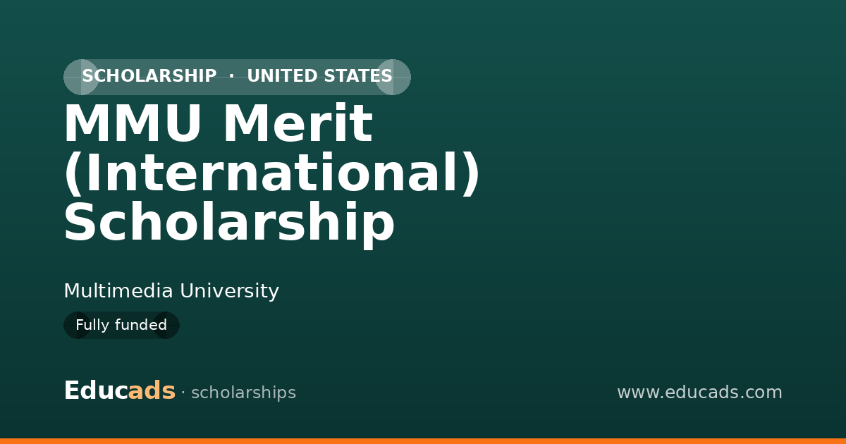 MMU Merit (International) Scholarship scholarship