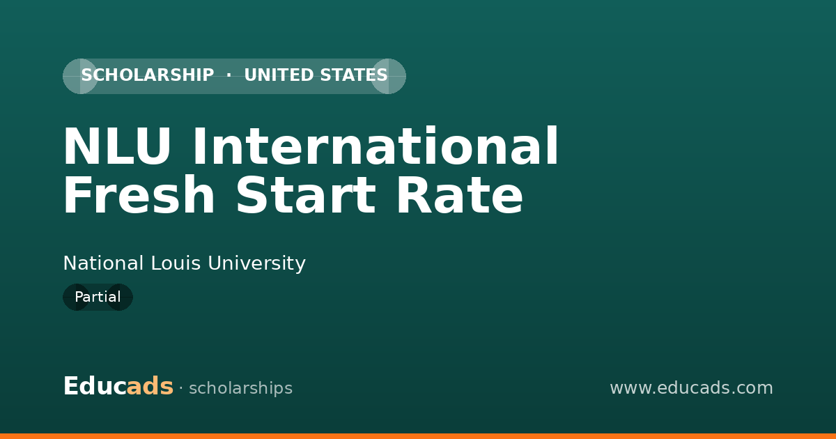 NLU International Fresh Start Rate scholarship
