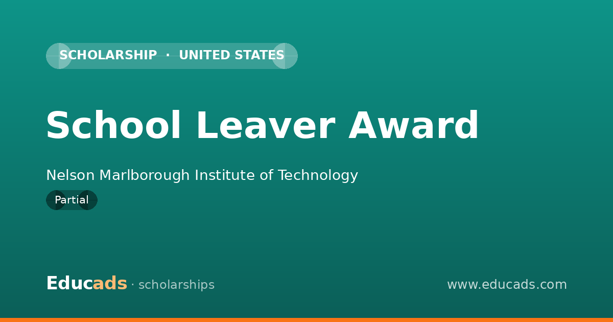 School Leaver Award scholarship