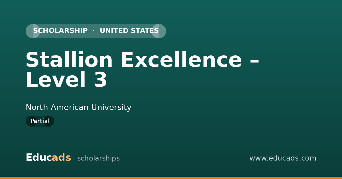 Stallion Excellence – Level 3 scholarship