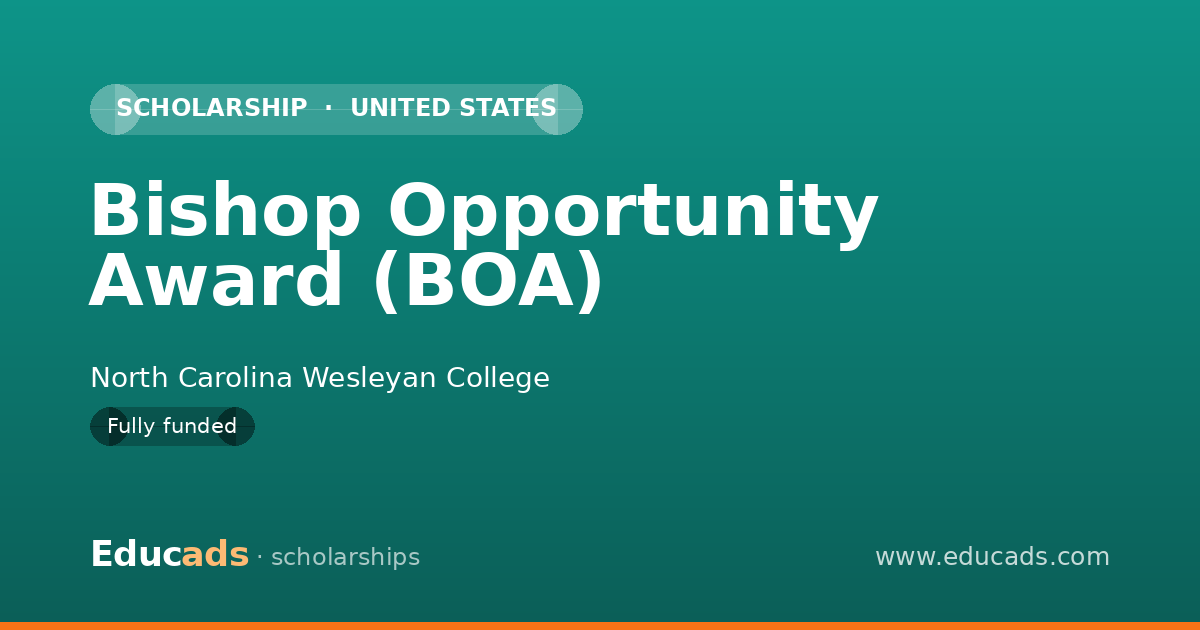 Bishop Opportunity Award (BOA) scholarship