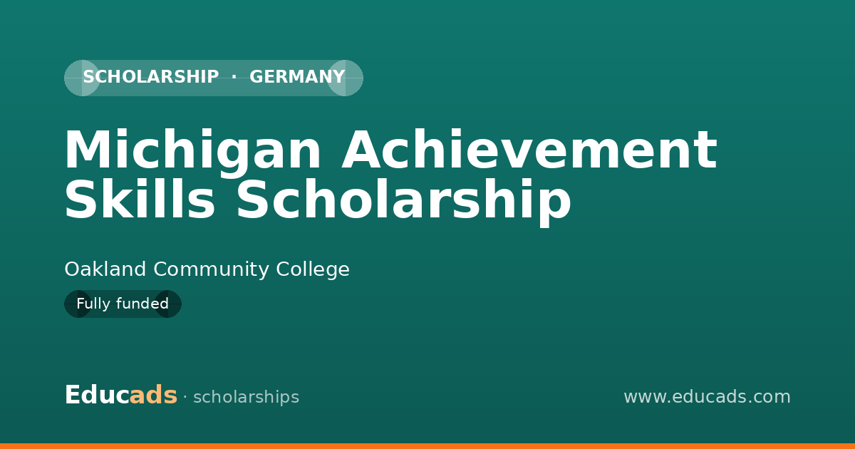 Michigan Achievement Skills Scholarship scholarship