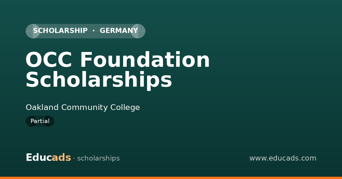 OCC Foundation Scholarships scholarship
