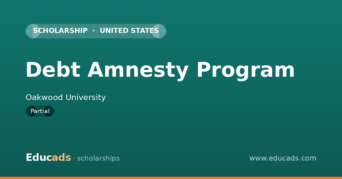 Debt Amnesty Program scholarship
