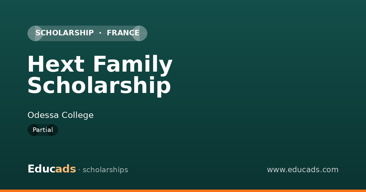 Hext Family Scholarship scholarship