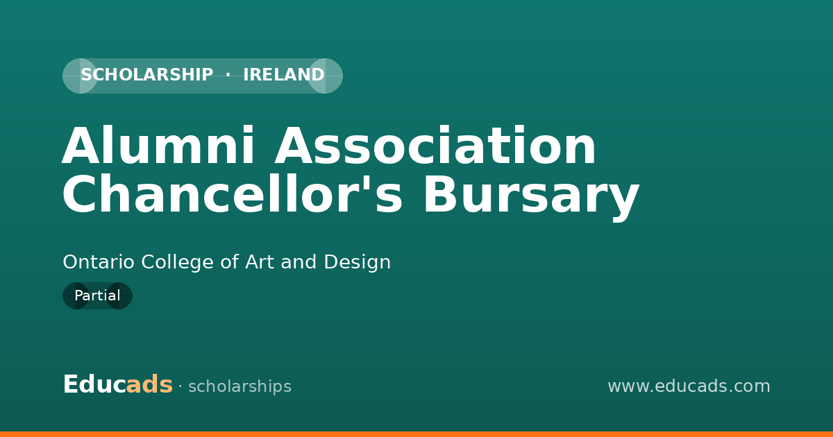 Alumni Association Chancellor's Bursary scholarship