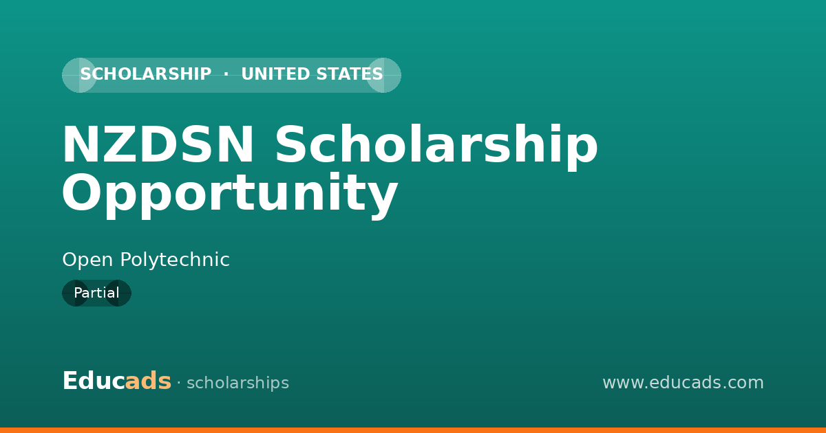 NZDSN Scholarship Opportunity scholarship