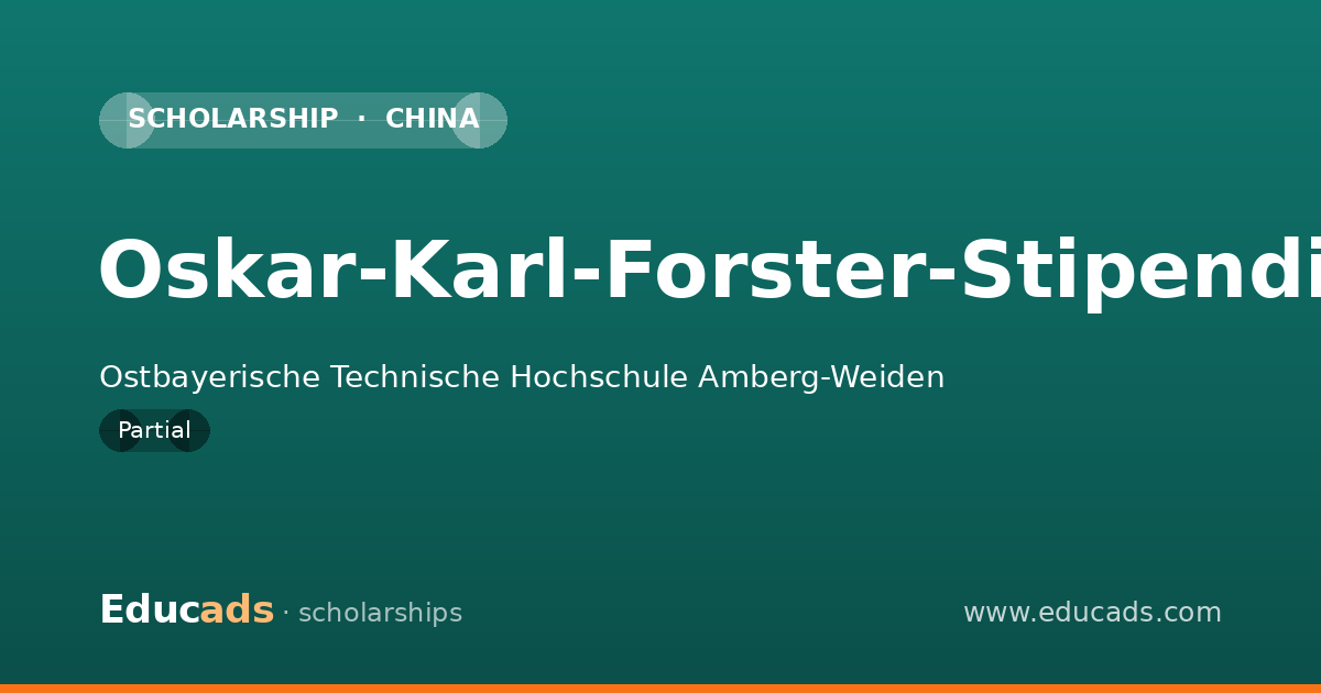 Oskar-Karl-Forster-Stipendium scholarship