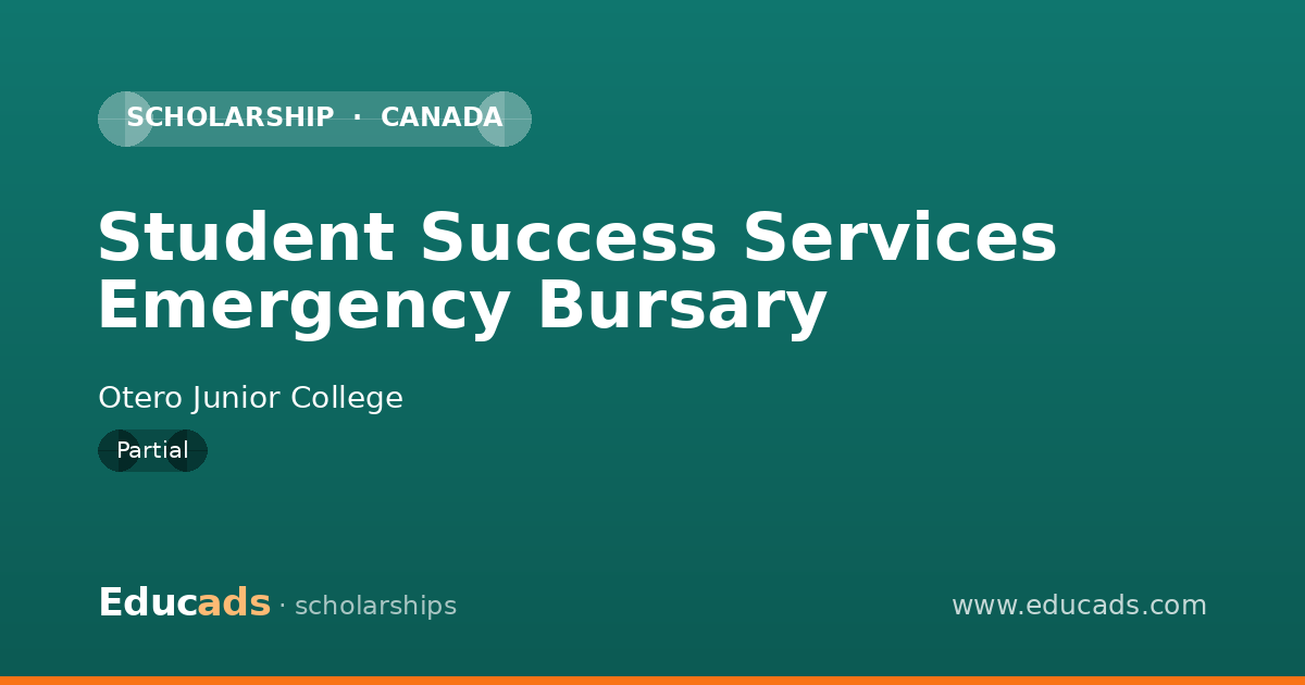 Student Success Services Emergency Bursary scholarship