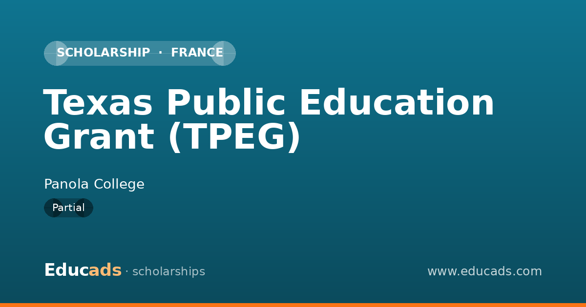 Texas Public Education Grant (TPEG) scholarship