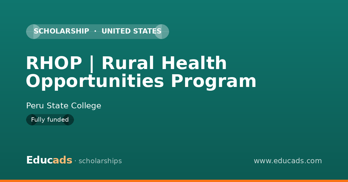RHOP | Rural Health Opportunities Program scholarship