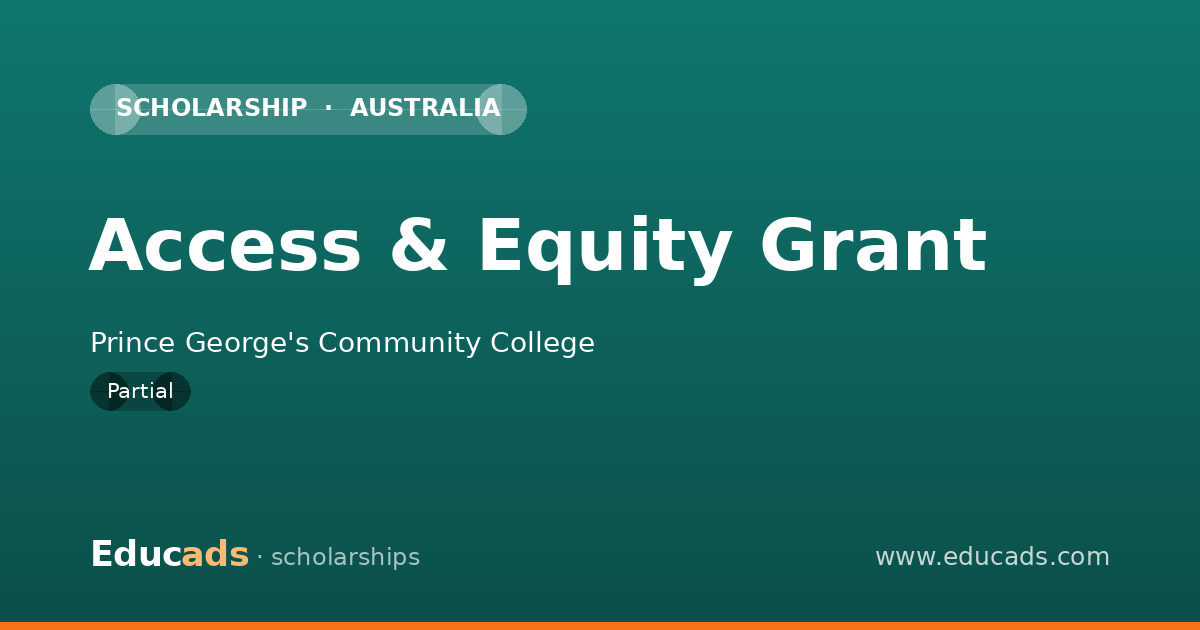 Access & Equity Grant scholarship