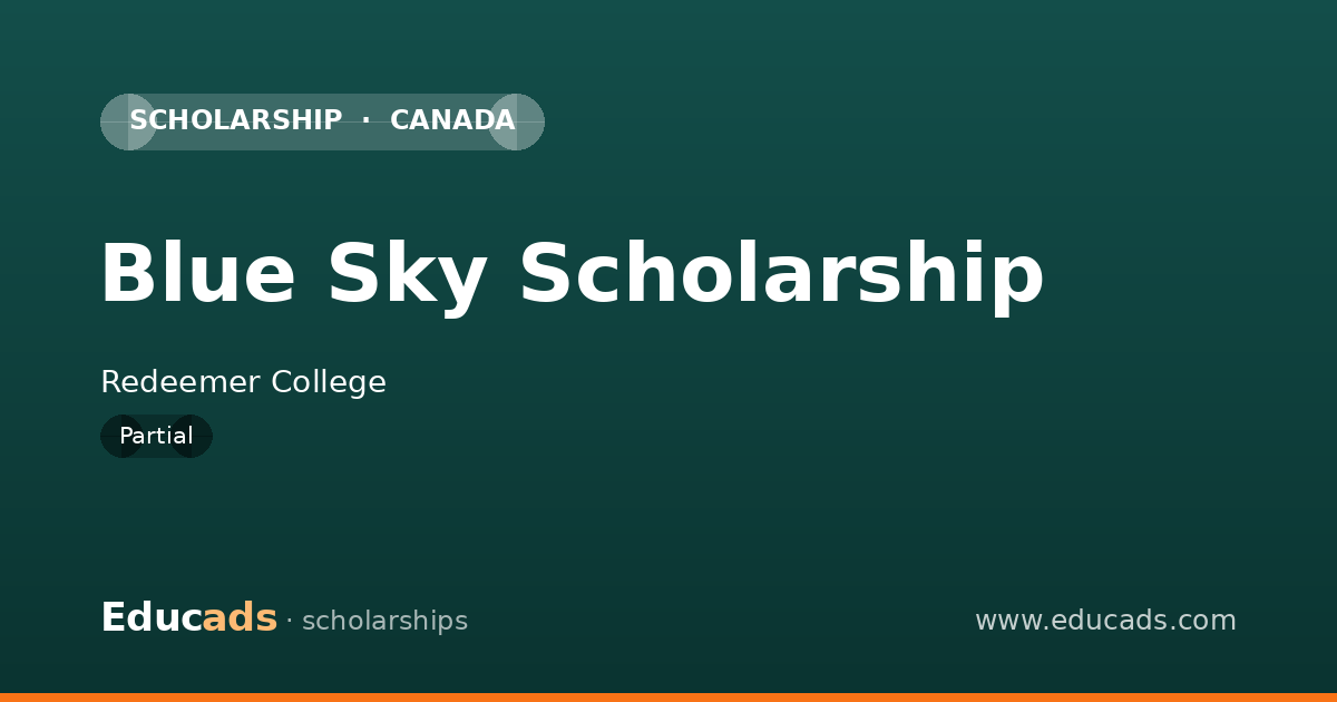 Blue Sky Scholarship scholarship