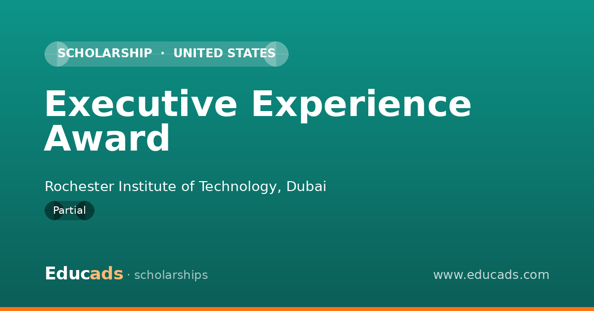 Executive Experience Award scholarship