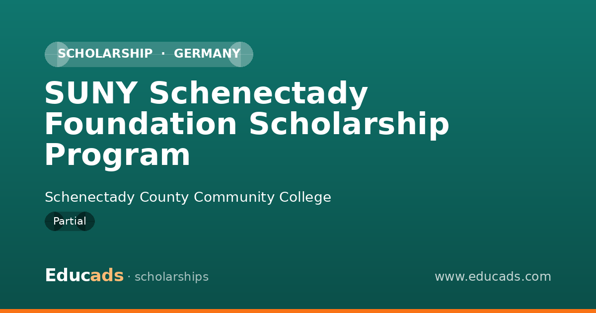 SUNY Schenectady Foundation Scholarship Program scholarship