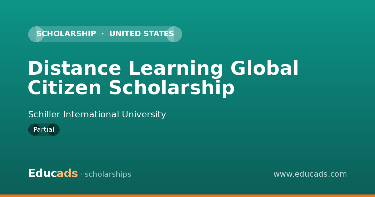 Distance Learning Global Citizen Scholarship scholarship