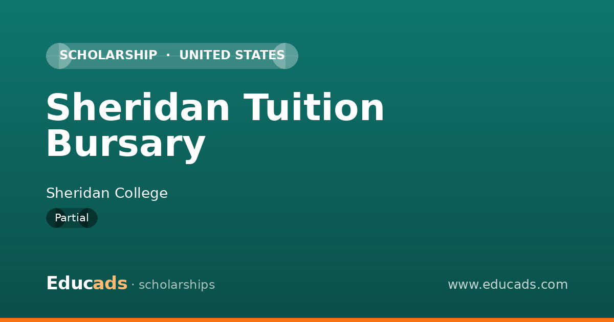 Sheridan Tuition Bursary scholarship