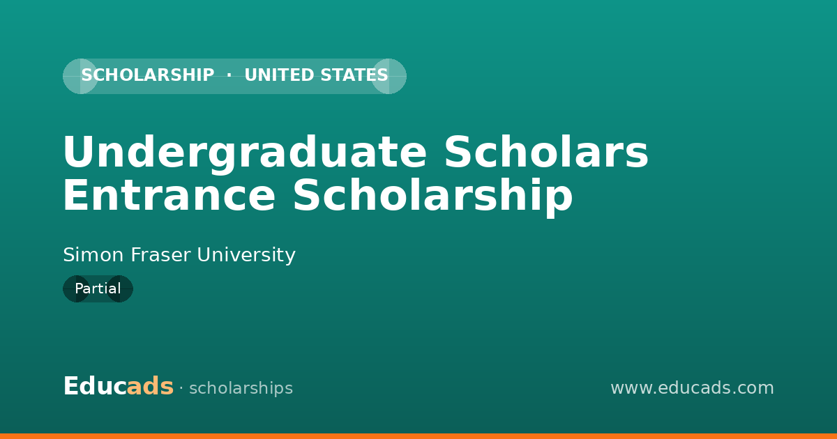 Undergraduate Scholars Entrance Scholarship scholarship