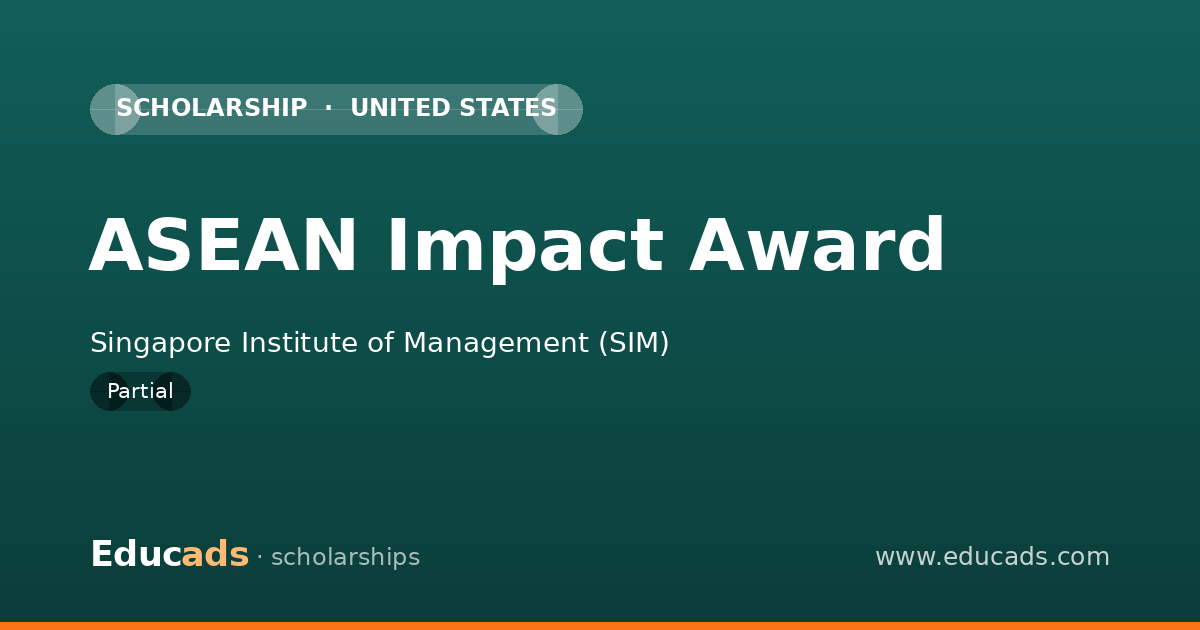ASEAN Impact Award scholarship