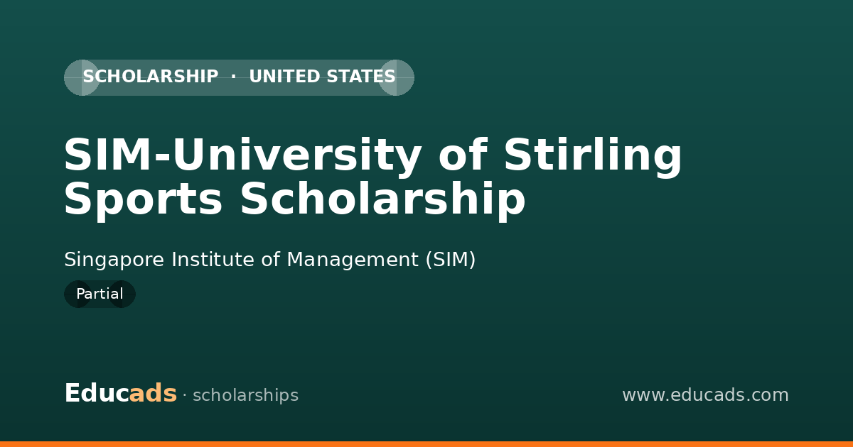 SIM-University of Stirling Sports Scholarship scholarship