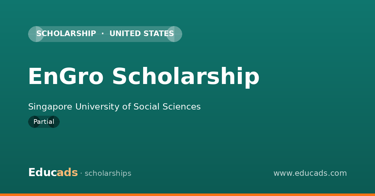 EnGro Scholarship scholarship
