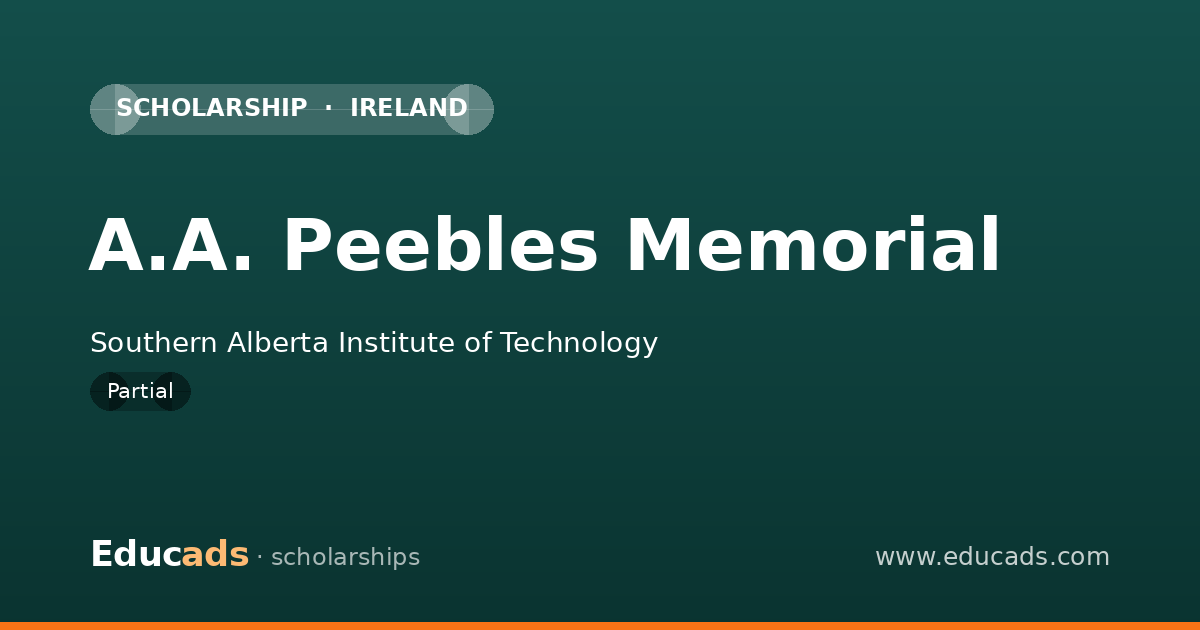 A.A. Peebles Memorial scholarship