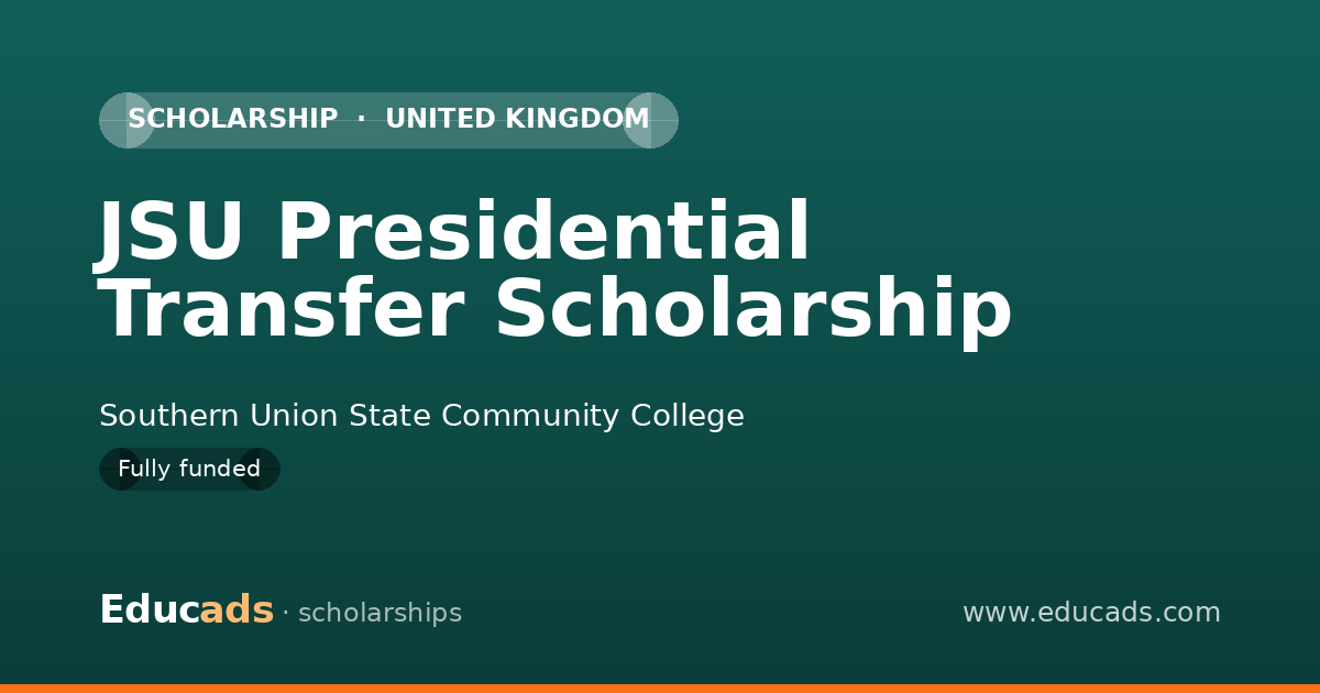 JSU Presidential Transfer Scholarship scholarship