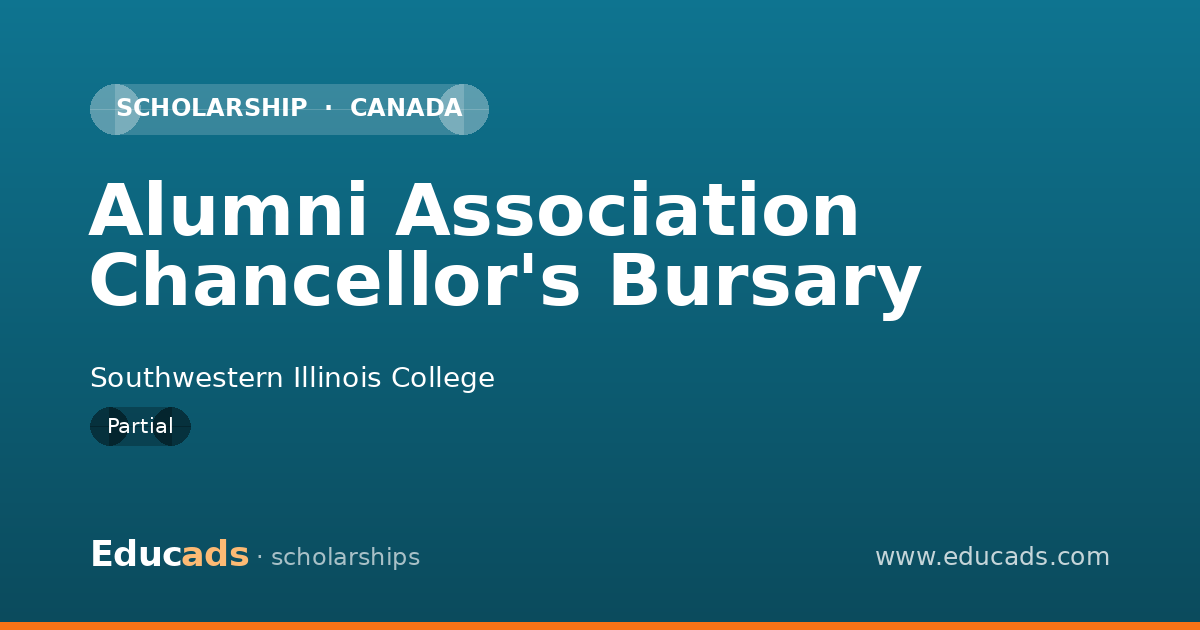 Alumni Association Chancellor's Bursary scholarship