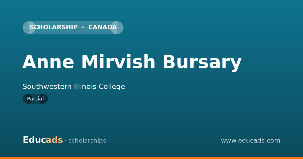 Anne Mirvish Bursary scholarship