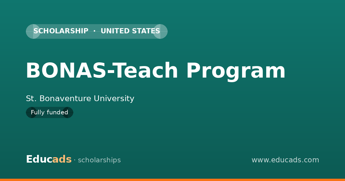 BONAS-Teach Program scholarship