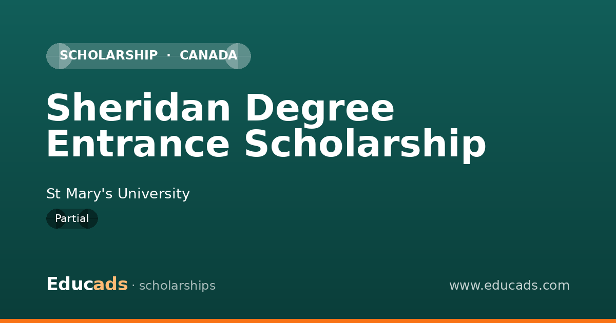 Sheridan Degree Entrance Scholarship scholarship