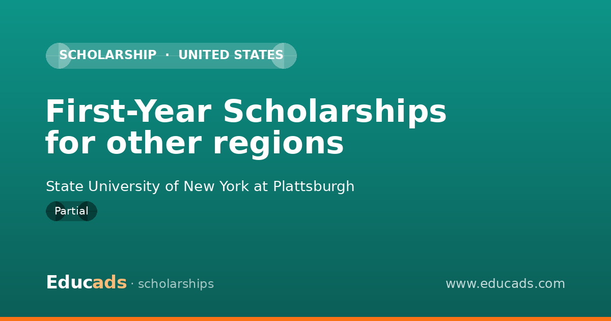 First-Year Scholarships for other regions scholarship