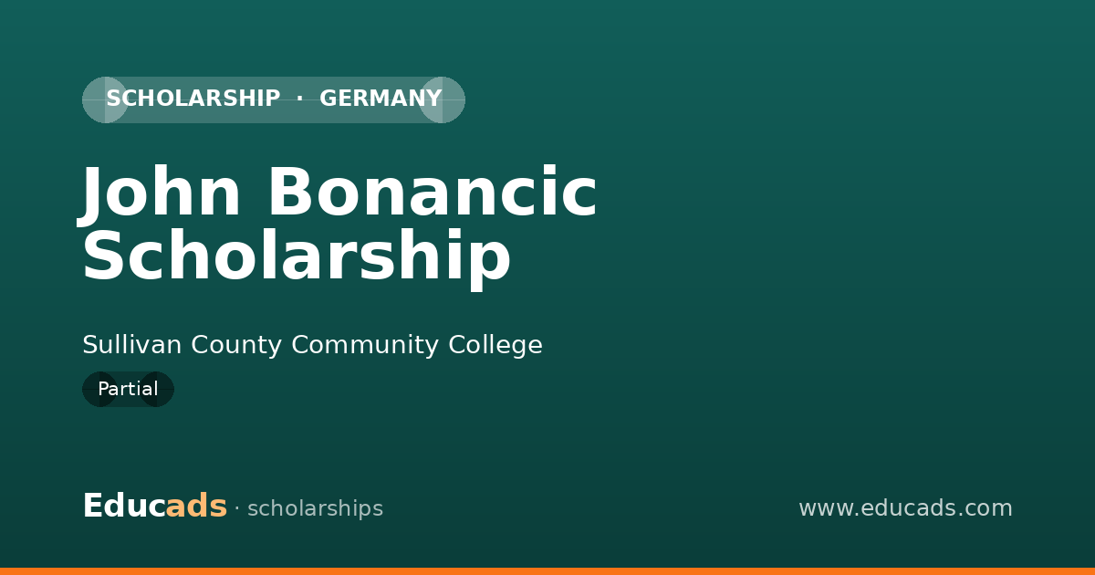 John Bonancic Scholarship scholarship