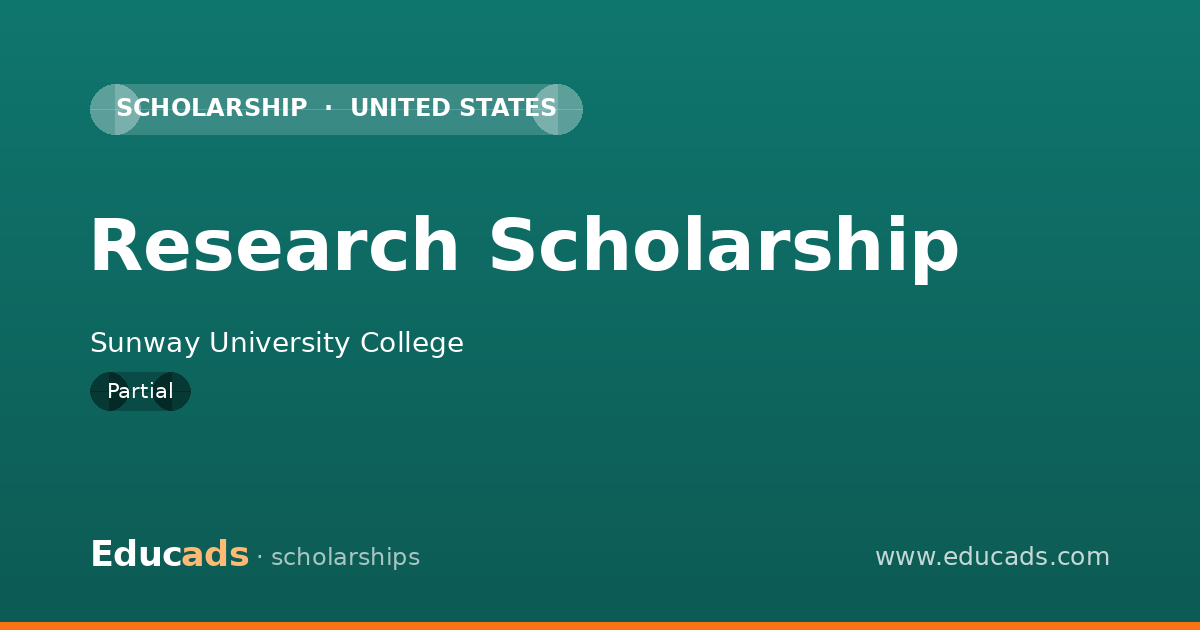 Research Scholarship scholarship